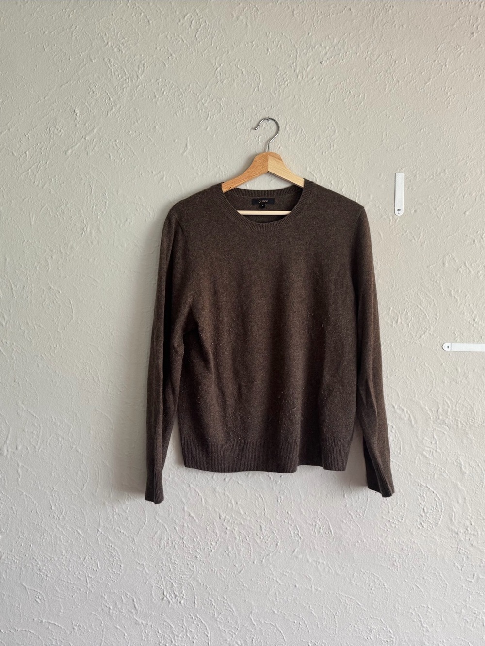 Quince Brown Crewneck Sweater